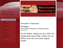 Tablet Screenshot of fairycharms-pomeranian.de